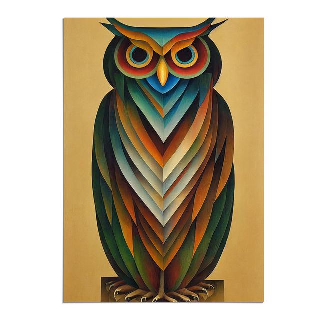 XV1022-4865X Unique Owl Art No.4 Abstract - Print Metro Lane Matte Colour: No Matte, Size: 42cm H x 29.7cm W, Format: Paper on Productcaster.