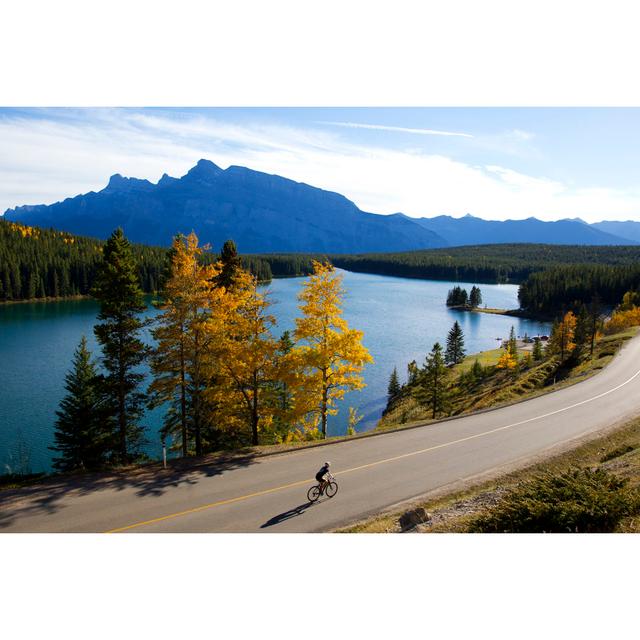 Road Biking Girl by GibsonPictures - Wrapped Canvas Art Prints Alpen Home Size: 20cm H x 30cm W on Productcaster.