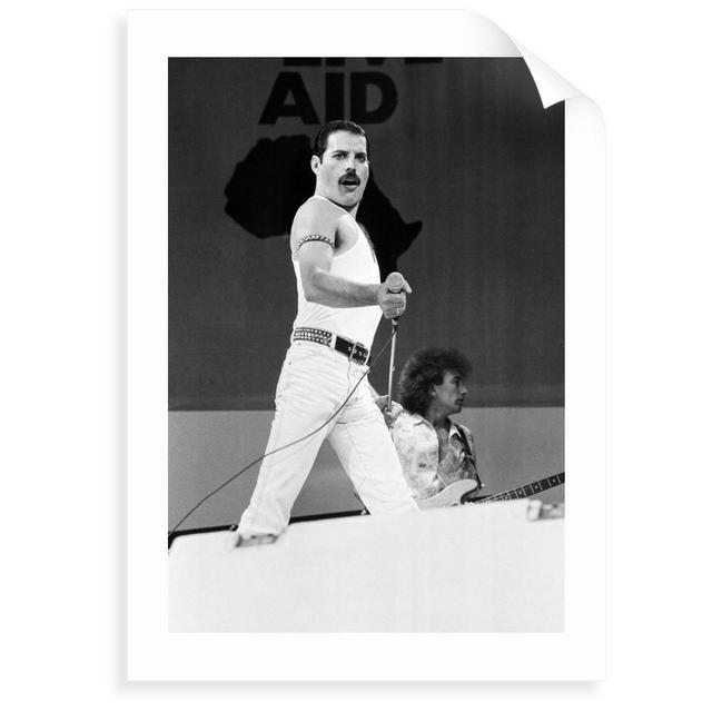 'Freddie Mercury' Photograph George Oliver Size: 50 cm H x 40 cm W x 0.2 cm D, Format: Unframed Paper on Productcaster.