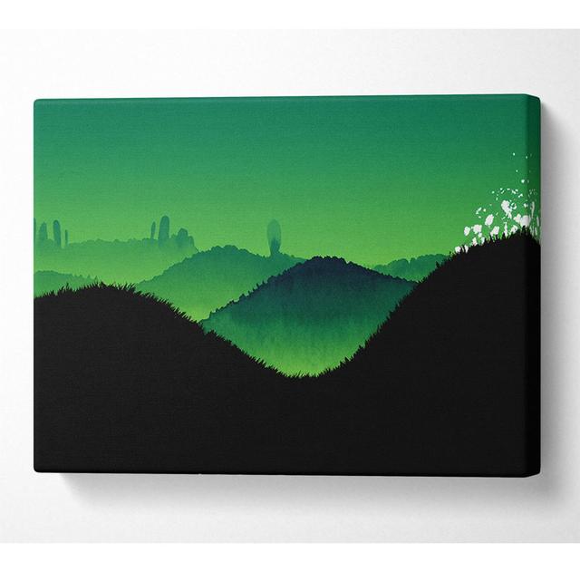 Green Hills - Wrapped Canvas Art Prints Alpen Home Size: 81cm H x 121.9cm W x 10cm on Productcaster.