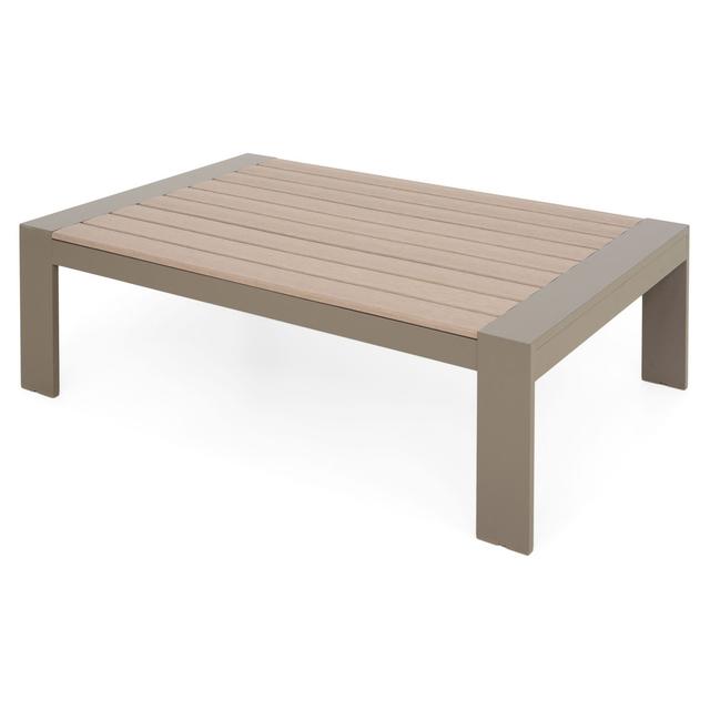 Pesmes Coffee Table Tropicana L.121.9 L.80.5 H.33.1 Brown/beige Brayden Studio on Productcaster.