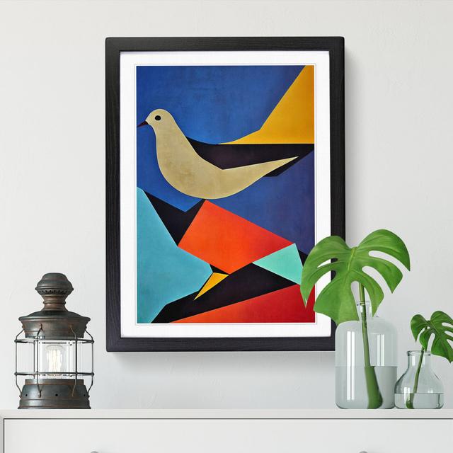 Anastajia Dove Bird Abstract Vol.2 - Picture Frame Graphic Art ClassicLiving Frame Option: Black, Size: 64cm H x 46cm W x 2cm D on Productcaster.