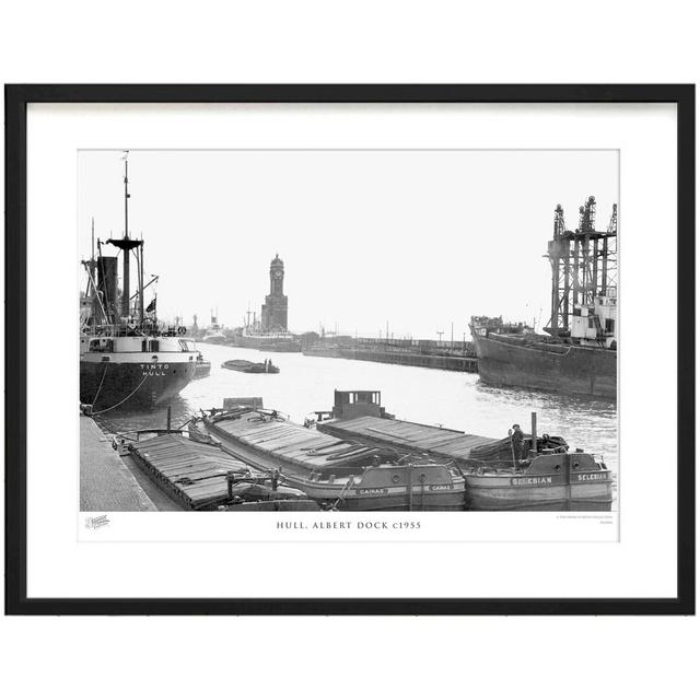 'Hull, Albert Dock C1955' by Francis Frith - Picture Frame Photograph Print on Paper The Francis Frith Collection Size: 28cm H x 36cm W x 2.3cm D on Productcaster.