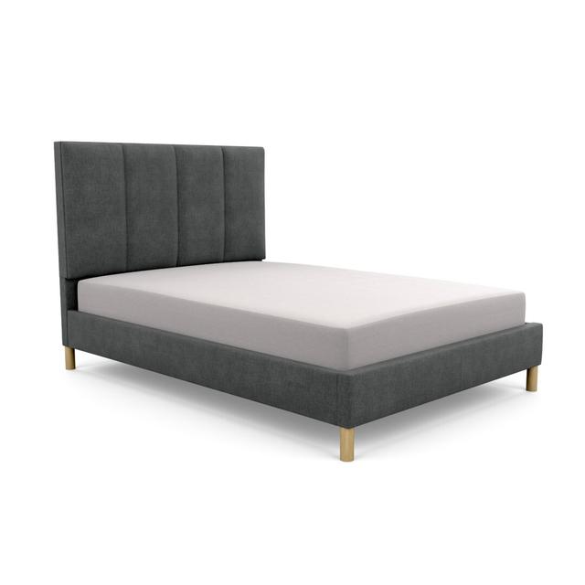 Middletown Upholstered Bed Frame Brayden Studio Size: Super King (6'), Upholstery Colour: Charcoal, Upholstery Material: Linen on Productcaster.