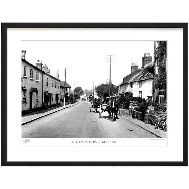 Williton, Long Street 1929 - Single Picture Frame Print The Francis Frith Collection Size: 40cm H x 50cm W x 2.3cm D on Productcaster.