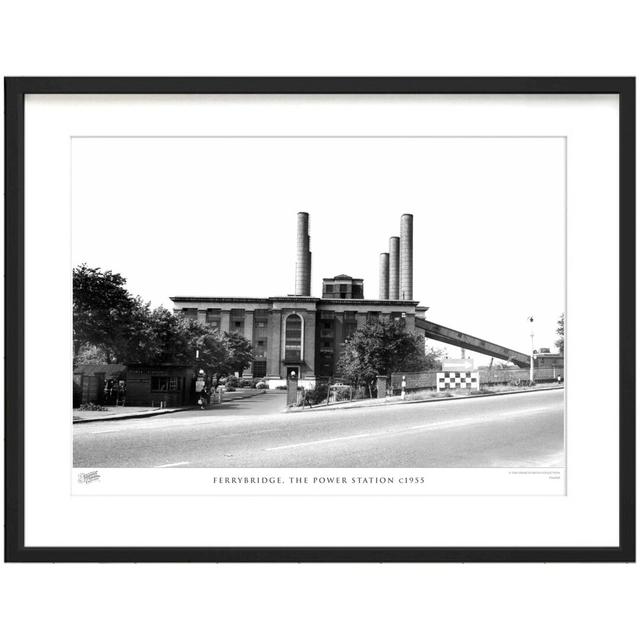 'Ferrybridge, the Power Station C1955' - Picture Frame Photograph Print on Paper The Francis Frith Collection Size: 60cm H x 80cm W x 2.3cm D on Productcaster.