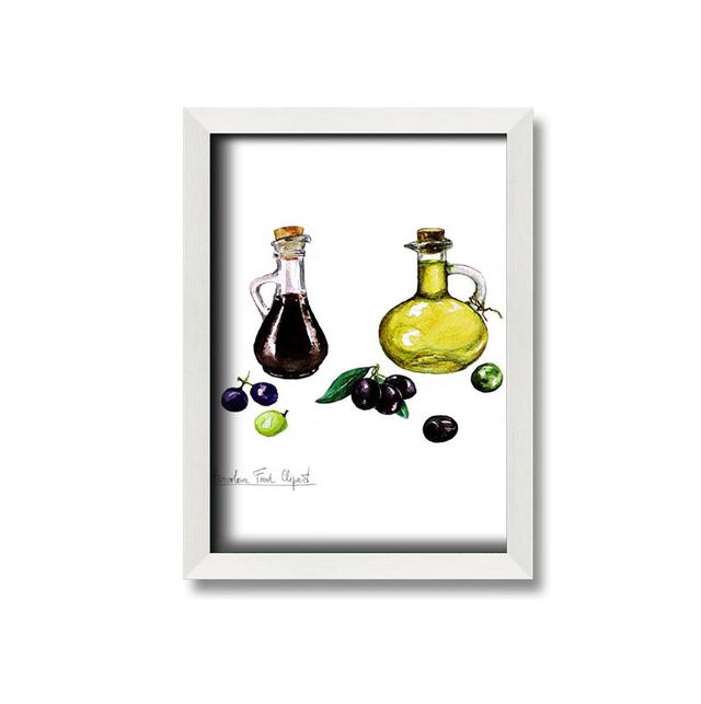 Gryb Olive Oil Bottles - Single Picture Frame Art Prints ClassicLiving Size: 84.1cm H x 59.7cm W x 10cm D on Productcaster.