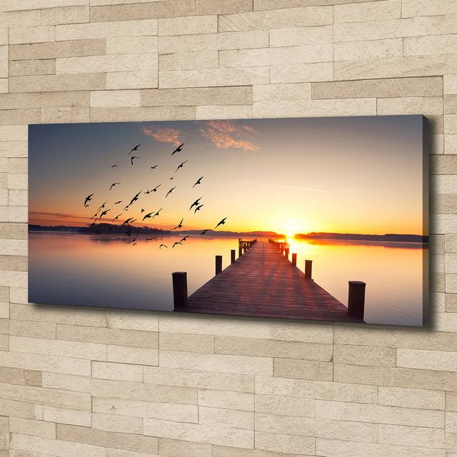 Sunset - Wrapped Canvas Art Prints Brayden Studio on Productcaster.