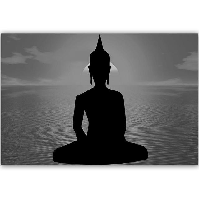 'Buddha Statue at Sunset 3' - Wrapped Canvas Graphic Art Print World Menagerie Size: 80cm H x 120cm W on Productcaster.