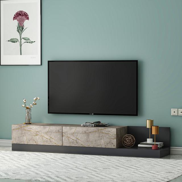 Anely TV Stand für TVs bis zu 42" Metro Lane Colour: Beige/Black on Productcaster.