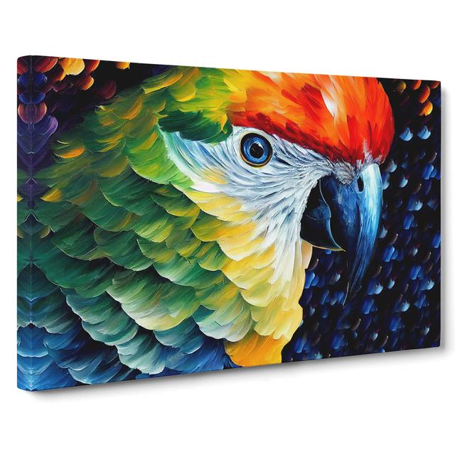 Parrot Painting Vol.2 Abstract - Wrapped Canvas Print 17 Stories Size: 50cm H x 76cm W x 3cm D on Productcaster.