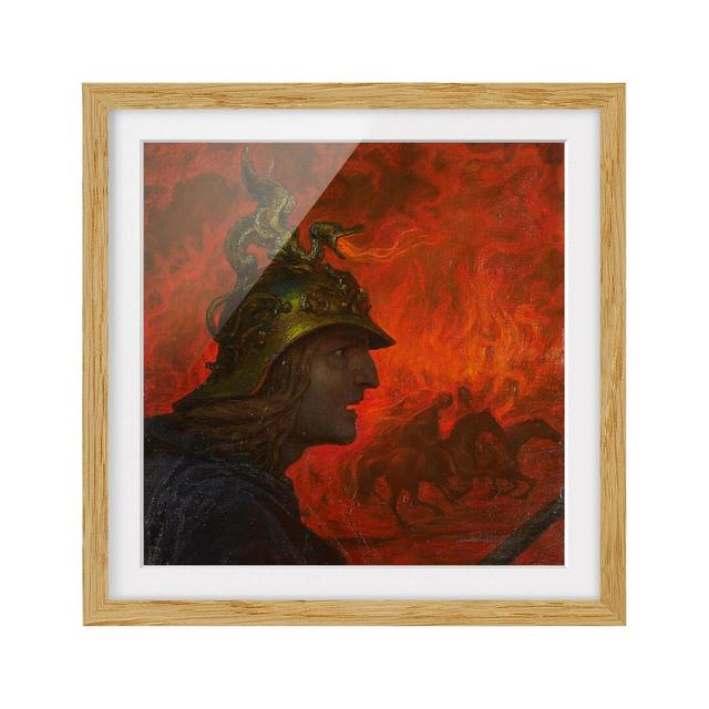 'Der Krieg' by Hans Thoma Framed Painting Print East Urban Home Size: 50cm H x 50cm W, Rahmenoptionen: Natural oak on Productcaster.