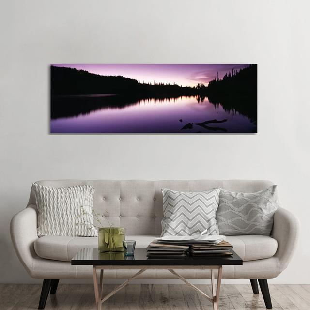 Reflection Of Trees In A Lake, Mt Rainier, Mt Rainier National Park, Pierce County, Washington State, USA by Panoramic Images - Wrapped Canvas Panoram on Productcaster.