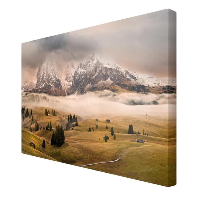 Dolomite Myths - Wrapped Canvas Graphic Art Print East Urban Home Size: 40cm L x 60cm W on Productcaster.