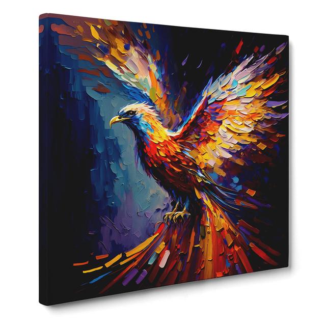 Phoenix Palette Knife No.1 - No Frame Print Marlow Home Co. Size: 50cm H x 50cm W x 3cm D on Productcaster.