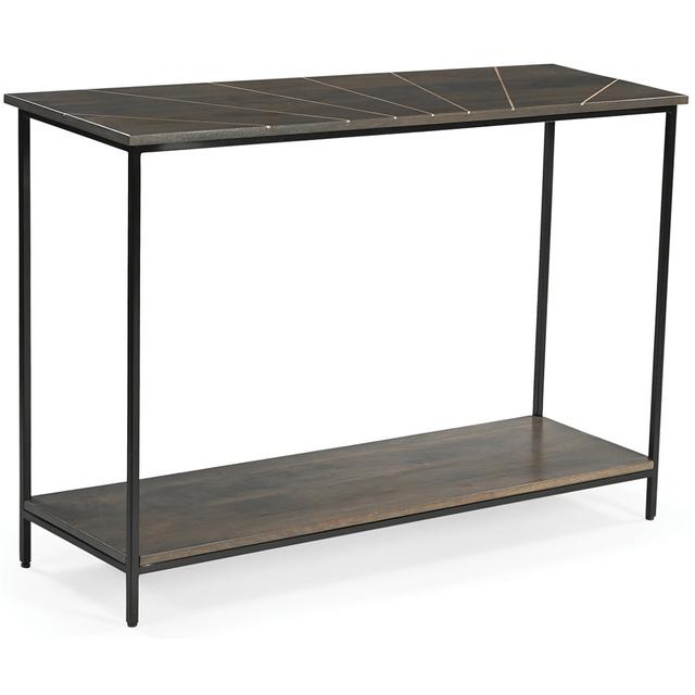 Anjanet 112cm Console Table Williston Forge Table Top Colour: Dark Brown Wood on Productcaster.