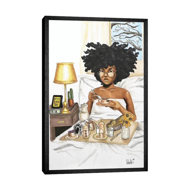 An Ode to Nina - Graphic Art Print on Canvas Ebern Designs Size: 66.04cm H x 45.72cm W x 3.81cm D, Format: Black Framed on Productcaster.