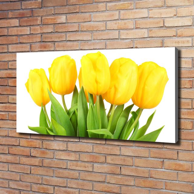 Yellow Tulips - Wrapped Canvas Art Prints Brayden Studio on Productcaster.