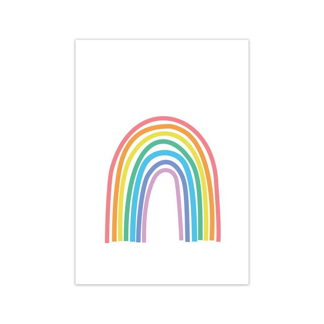 Rainbow Nursery Original - Print Norden Home Frame Option: No Frame, Size: 59cm H x 42cm W x 1cm D on Productcaster.