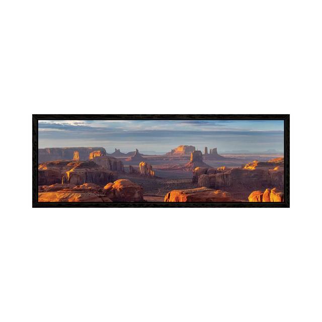 Hunts Mesa Navajo Tribal Park II by Susanne Kremer - Panoramic Gallery-Wrapped Canvas Giclée on Canvas Gracie Oaks Format: Black Framed, Size: 50.8cm on Productcaster.