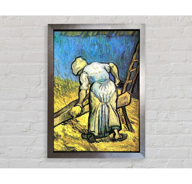 Van Gogh A Farmer Cutting Hay - Print Bright Star Size: 118.9cm H x 84.1cm W x 3.4cm D on Productcaster.