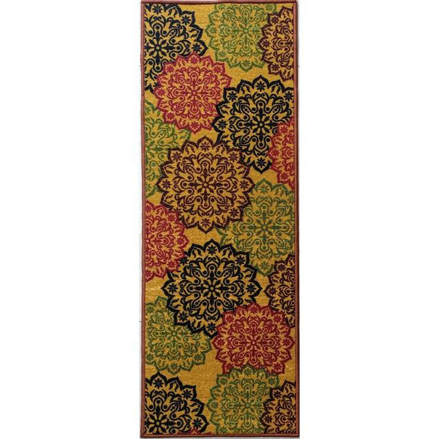 Edmund Abstract Machine Woven Area Rug George Oliver Rug Size: Runner 49 x 137cm on Productcaster.