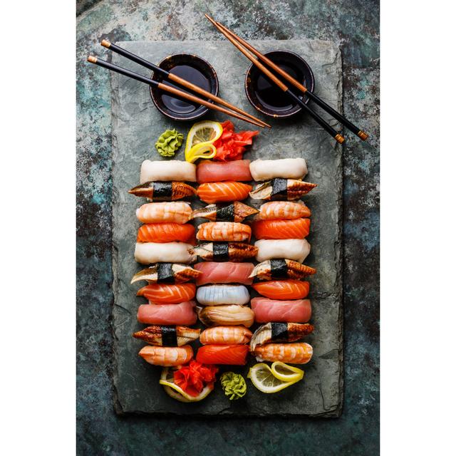 Nigiri Sushi Set by Lisovskaya - Wrapped Canvas Print 17 Stories Size: 30cm H x 20cm W x 3.8cm D on Productcaster.