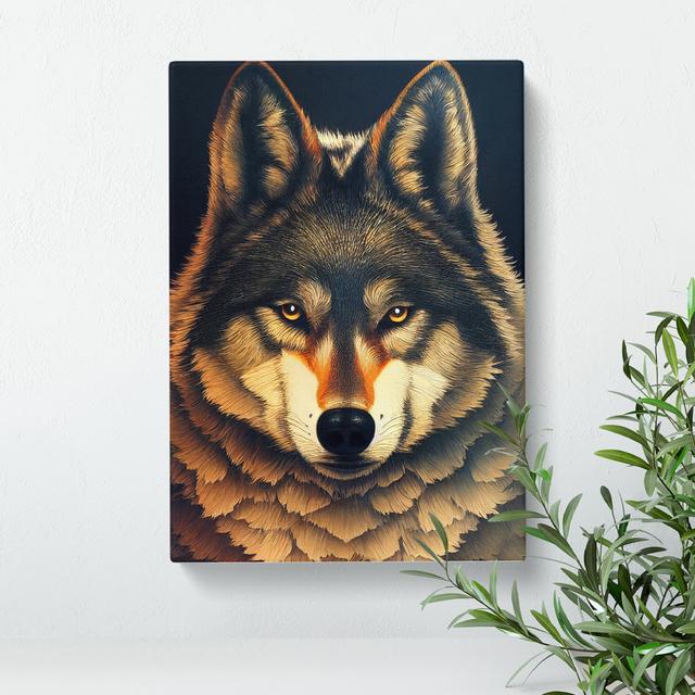 XC1022-5065X Watchful Wolf No.1 - Wrapped Canvas Graphic Art Alpen Home Size: 76cm H x 50cm W x 3cm D on Productcaster.