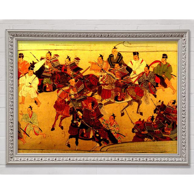 Muromachi Samurai Battle Framed Print Ophelia & Co. Size: 21cm H x 29.7cm W x 3cm D on Productcaster.