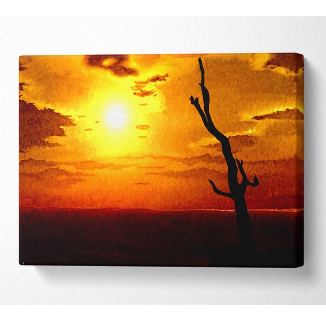 Tree Of The Desert Sun - Wrapped Canvas Art Prints Latitude Run Size: 50.8cm H x 81.3cm W x 10cm D on Productcaster.