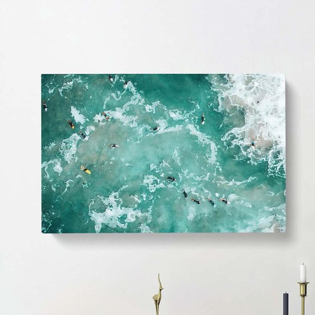 Bodyboarding In The Gold Coast Australia - Wrapped Canvas Print East Urban Home Size: 40cm H x 60cm W x 3cm D on Productcaster.