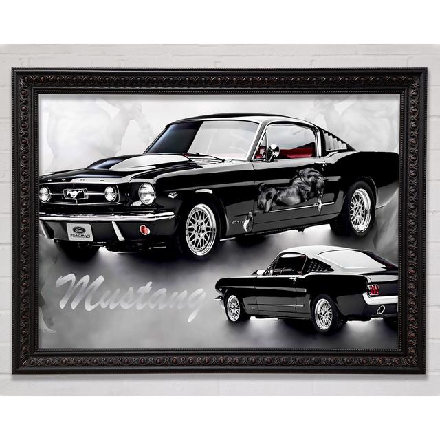 Mustang Fastback 67 Silver - Single Picture Frame Art Prints Bright Star Size: 100cm H x 141.4cm W x 3cm D on Productcaster.