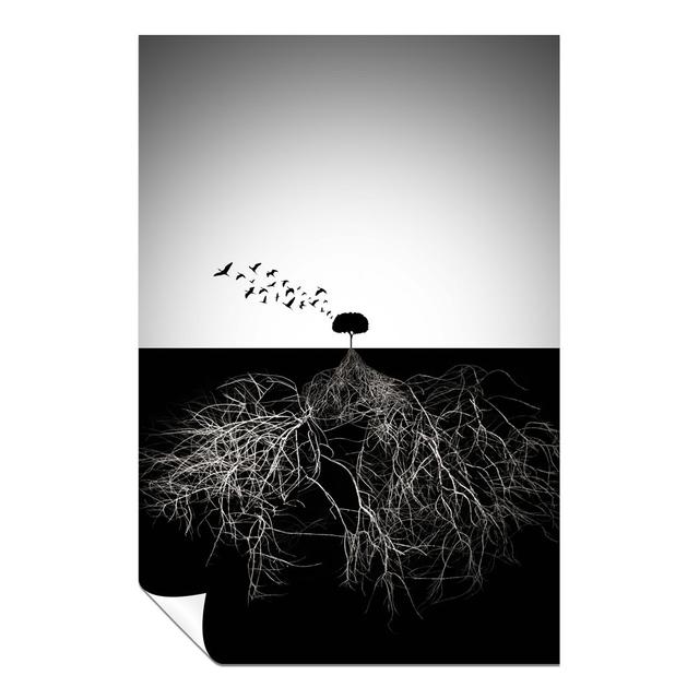 Tree Roots In Underground - No Frame Print Panther Print Size: 46cm H x 31cm W on Productcaster.