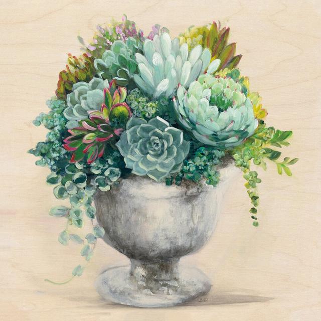 Festive Succulents I by Julia Purinton - Wrapped Canvas Painting Print Latitude Vive Size: 51cm H x 51cm W on Productcaster.