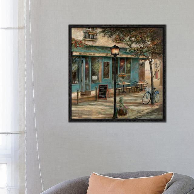 Jardin Notre Dame II by Ruane Manning - Wrapped Canvas Painting ClassicLiving Format: Black Floater Framed, Size: 93.98cm H x 93.98cm W x 3.8cm D on Productcaster.