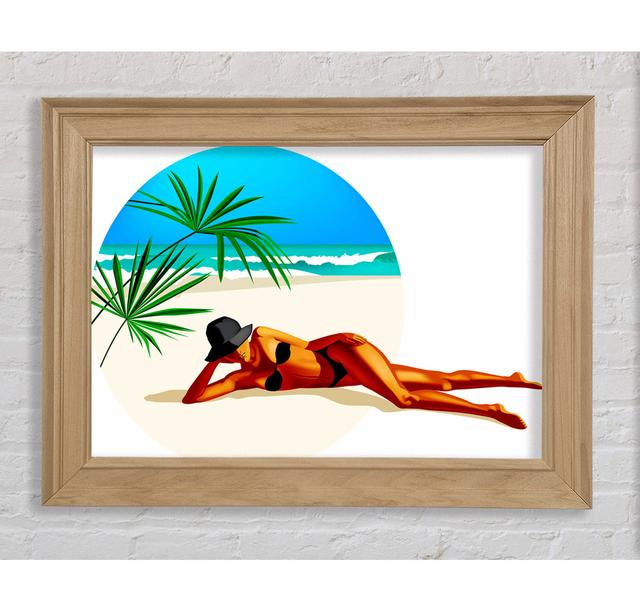 Wish You Were Here Framed Print Bright Star Size: 29.7cm H x 42cm W on Productcaster.