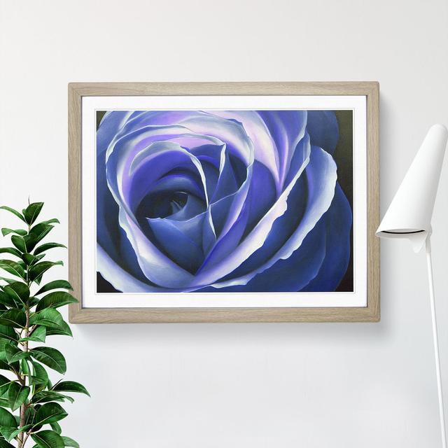 Pristine Rose Flower - Single Picture Frame Print Fairmont Park Size: 46cm H x 64cm W x 2cm D, Frame Colour: Oak Framed on Productcaster.