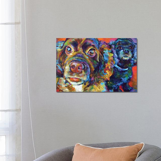 Spaniel Brothers - Wrapped Canvas Print ClassicLiving Size: 45.72cm H x 66.04cm W x 1.91cm D on Productcaster.