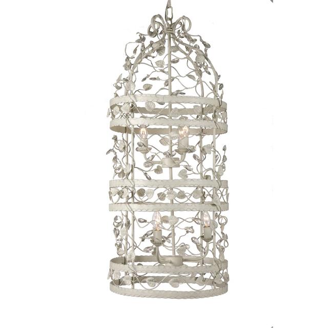 Clemmer 6 - Light Lantern Pendant Astoria Grand Finish: Grey Beige on Productcaster.