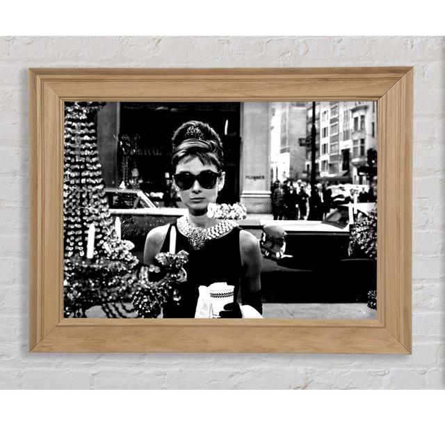 Audrey Hepburn Sunglasses - Single Picture Frame Art Prints Bright Star Size: 100cm H x 141.4cm W x 8cm D on Productcaster.