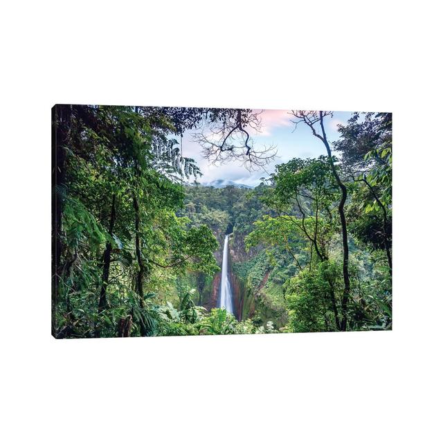 Toro Waterfall, Costa Rica - Wrapped Canvas Photograph Alpen Home Size: 30.48cm H x 45.72cm W x 1.91cm D on Productcaster.