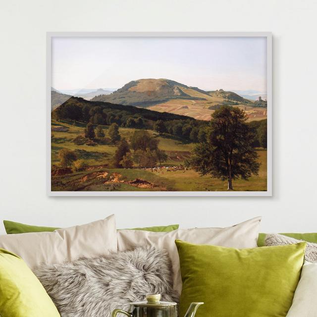 Mountain and Valley by Albert Bierstadt - Picture Frame Graphic Art Rosalind Wheeler Size: 30cm H x 40cm W x 2cm D, Frame Option: White Framed on Productcaster.