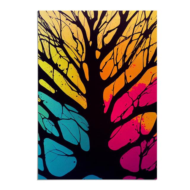 XV1022-4916X Vibrant Abstract Trees No.7 - Print Marlow Home Co. Format: Paper, Size: 59.4cm H x 42cm W, Matte Colour: No Matte on Productcaster.