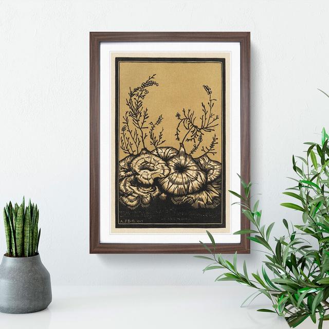 Blossoming Plants by Julie De Graag - Picture Frame Painting East Urban Home Size: 48cm H x 36cm W x 2cm D, Frame Option: Walnut Framed on Productcaster.