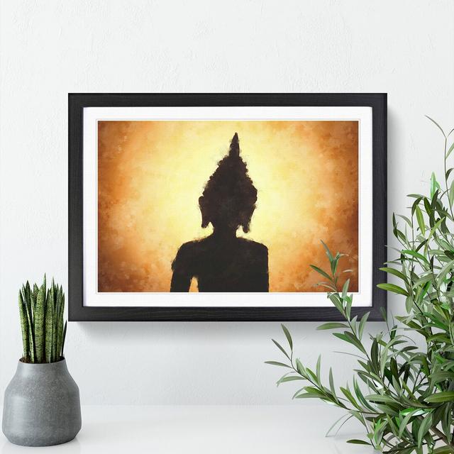 Buddha Statue Vol.4 - Picture Frame Painting East Urban Home Frame Option: Black, Size: 36cm H x 48cm W x 2cm D on Productcaster.