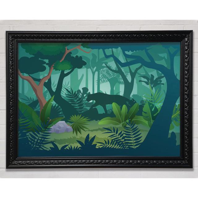 The Jaguar Forest Walk Framed Print Bright Star Size: 59.7cm H x 84.1cm W on Productcaster.