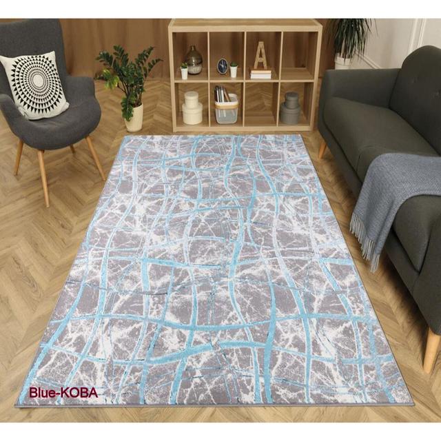 Leeloo Luxury Grey/Blue Rug Metro Lane Rug Size: Rectangle 200 x 290cm on Productcaster.