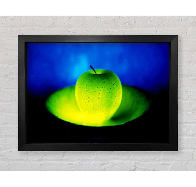 Wandbild Green Apple Glow Bright Star Größe: 84,1 cm H x 118,9 cm B x 3,4 cm T on Productcaster.