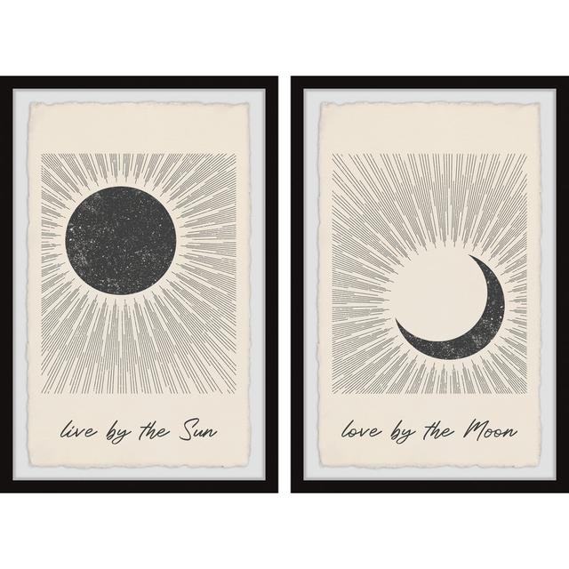 Live By The Sun Diptych Corrigan Studio Size: 30cm H x 20cm W x 3.81cm D on Productcaster.