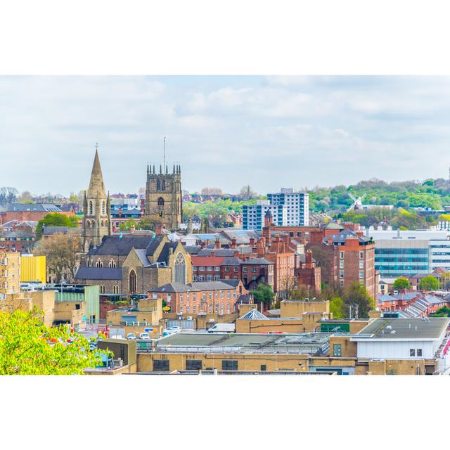 Aerial View Of Nottingham Dominated By Cathedral - Wrapped Canvas Print 17 Stories Size: 30cm H x 46cm W on Productcaster.